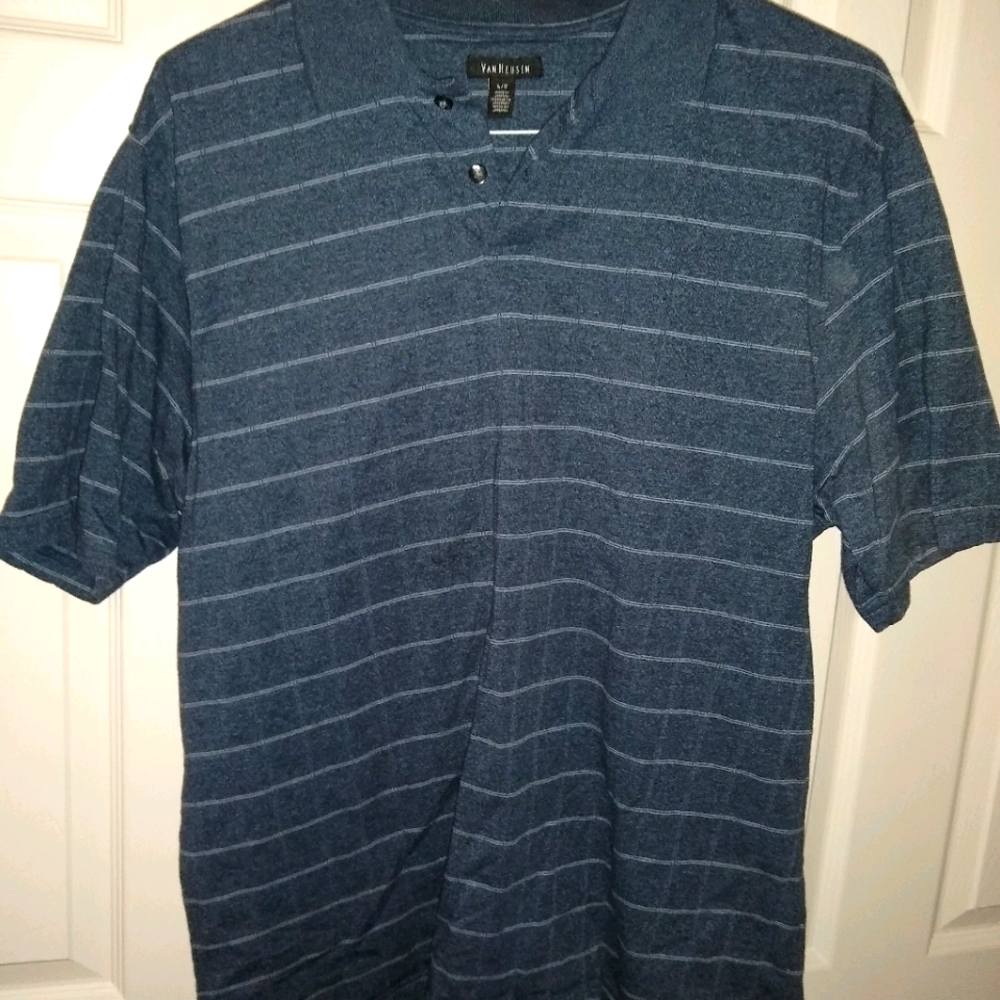 Striped polo (L)
